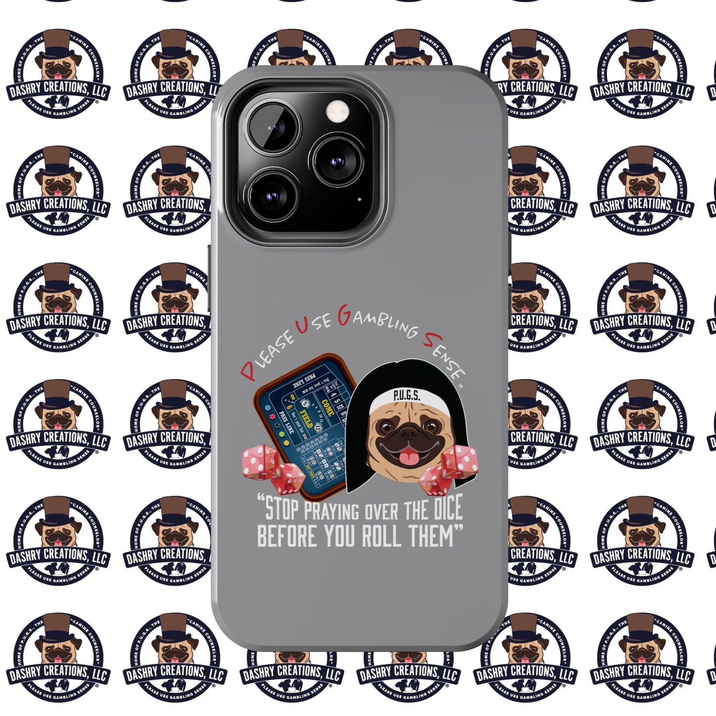 Craps “Praying Over Dice” Nun’s Veil Tough Phone Cases