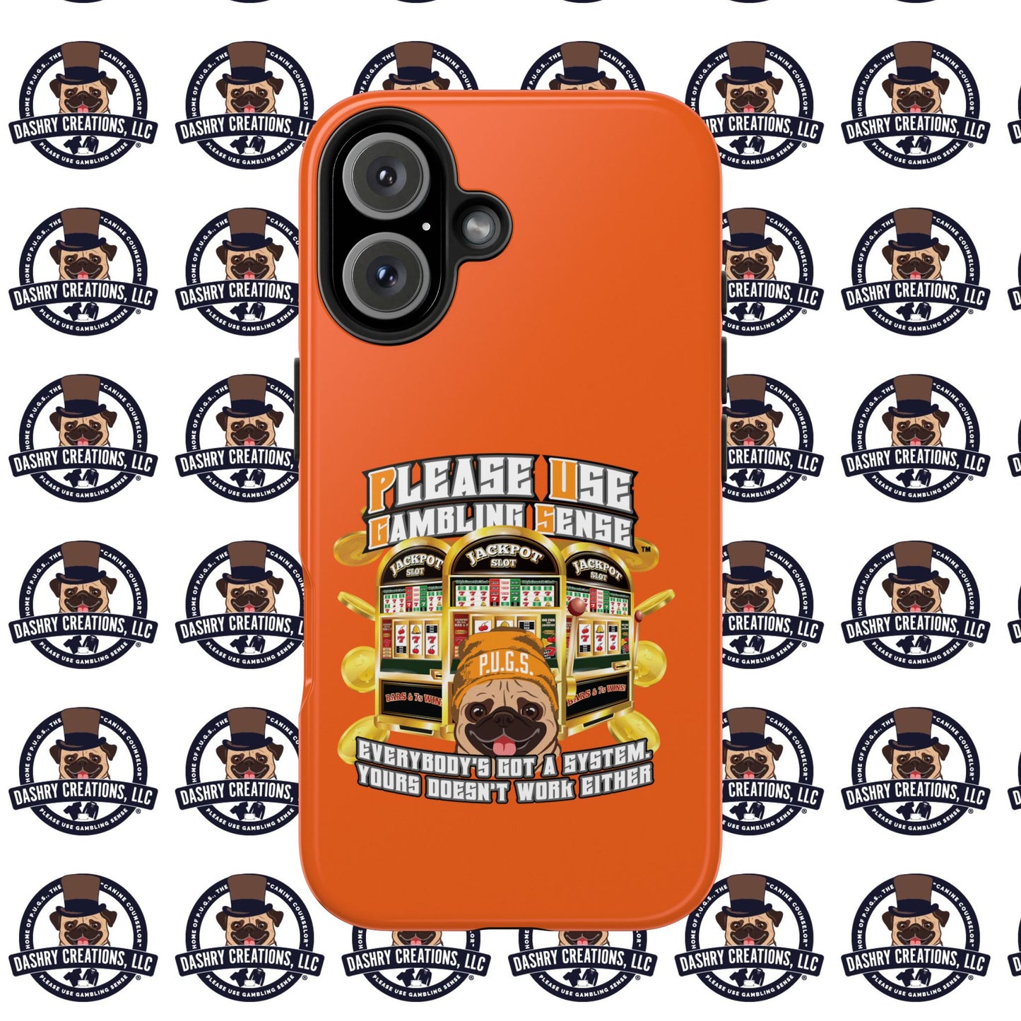 Slots “Everybody’s Got A System” Orange Wool Cap Tough Phone Cases