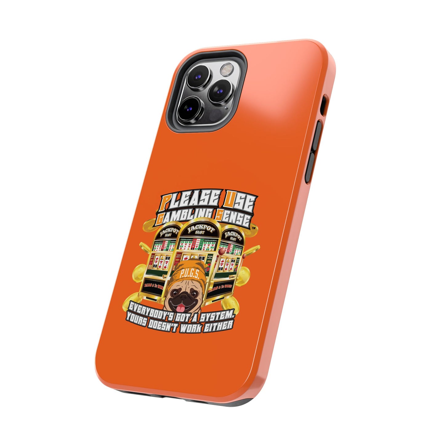 Slots “Everybody’s Got A System” Orange Wool Cap Tough Phone Cases