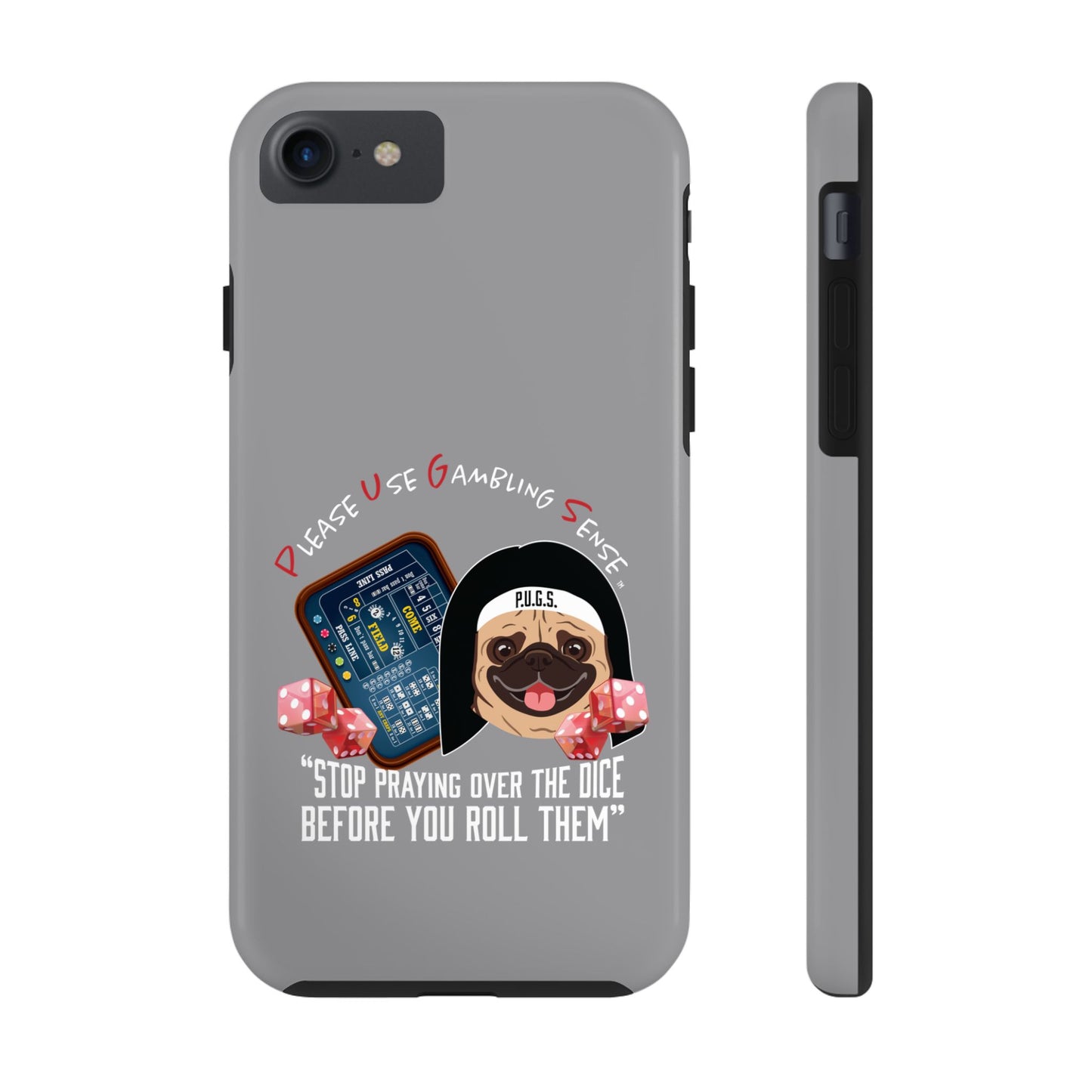 Craps “Praying Over Dice” Nun’s Veil Tough Phone Cases