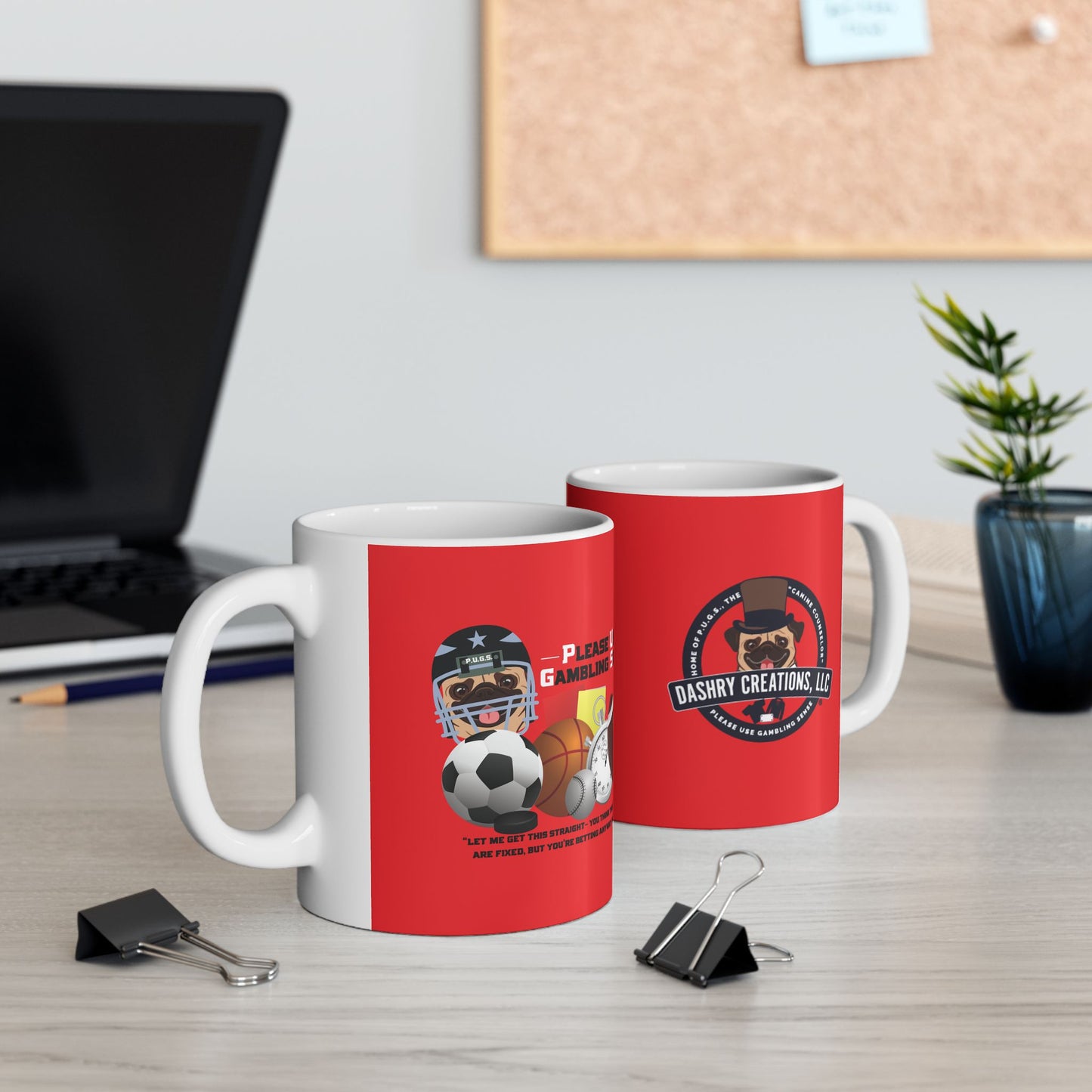 Sports Betting “Games Are Fixed” Helmet Ceramic Mug, (11oz, 15oz)