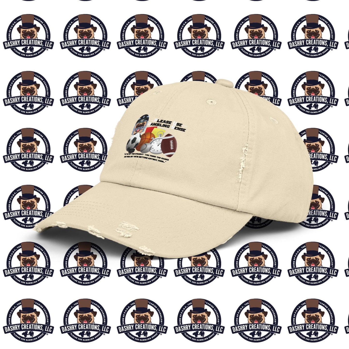 Sports Betting “Games Are Fixed” Helmet Unisex Distressed Cap