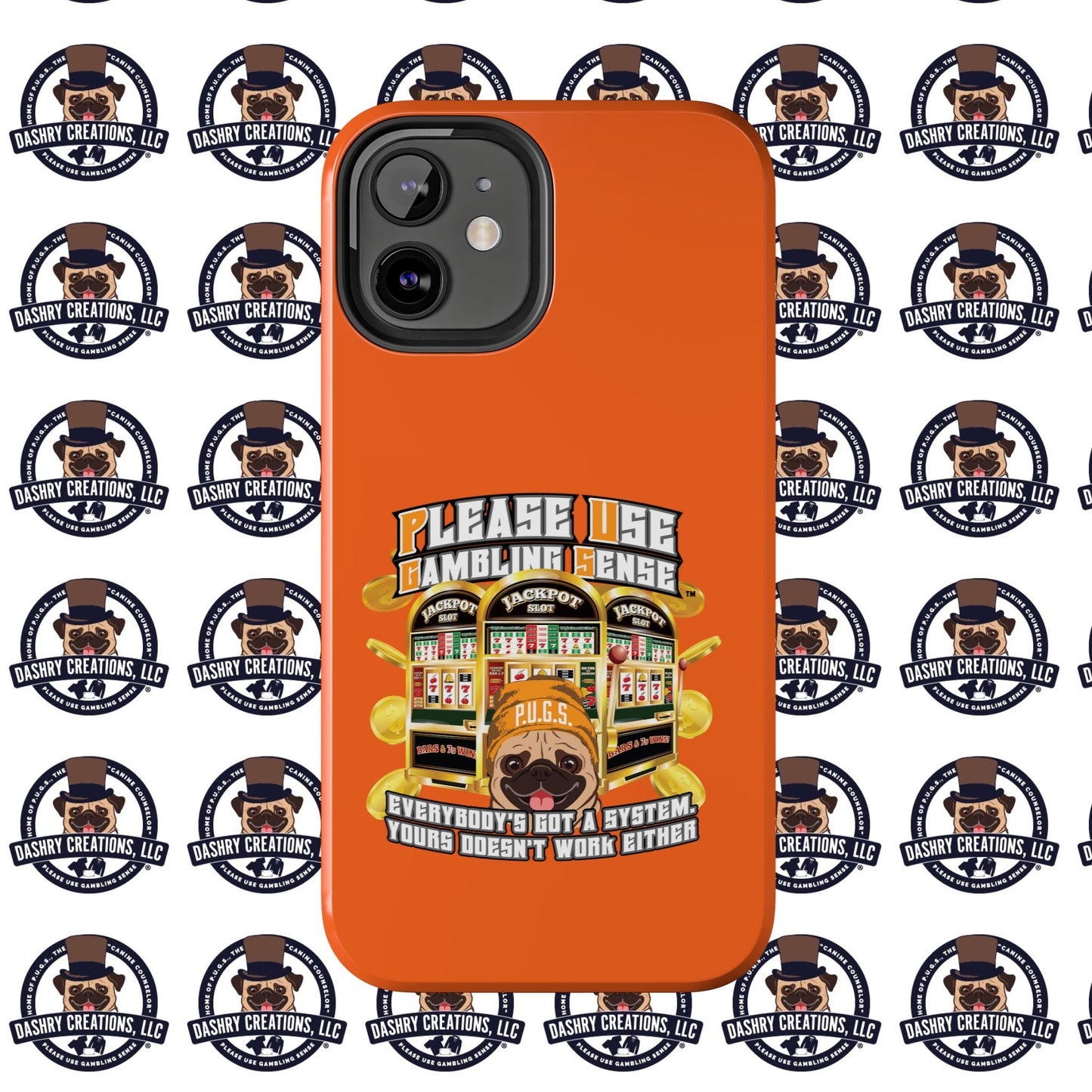 Slots “Everybody’s Got A System” Orange Wool Cap Tough Phone Cases