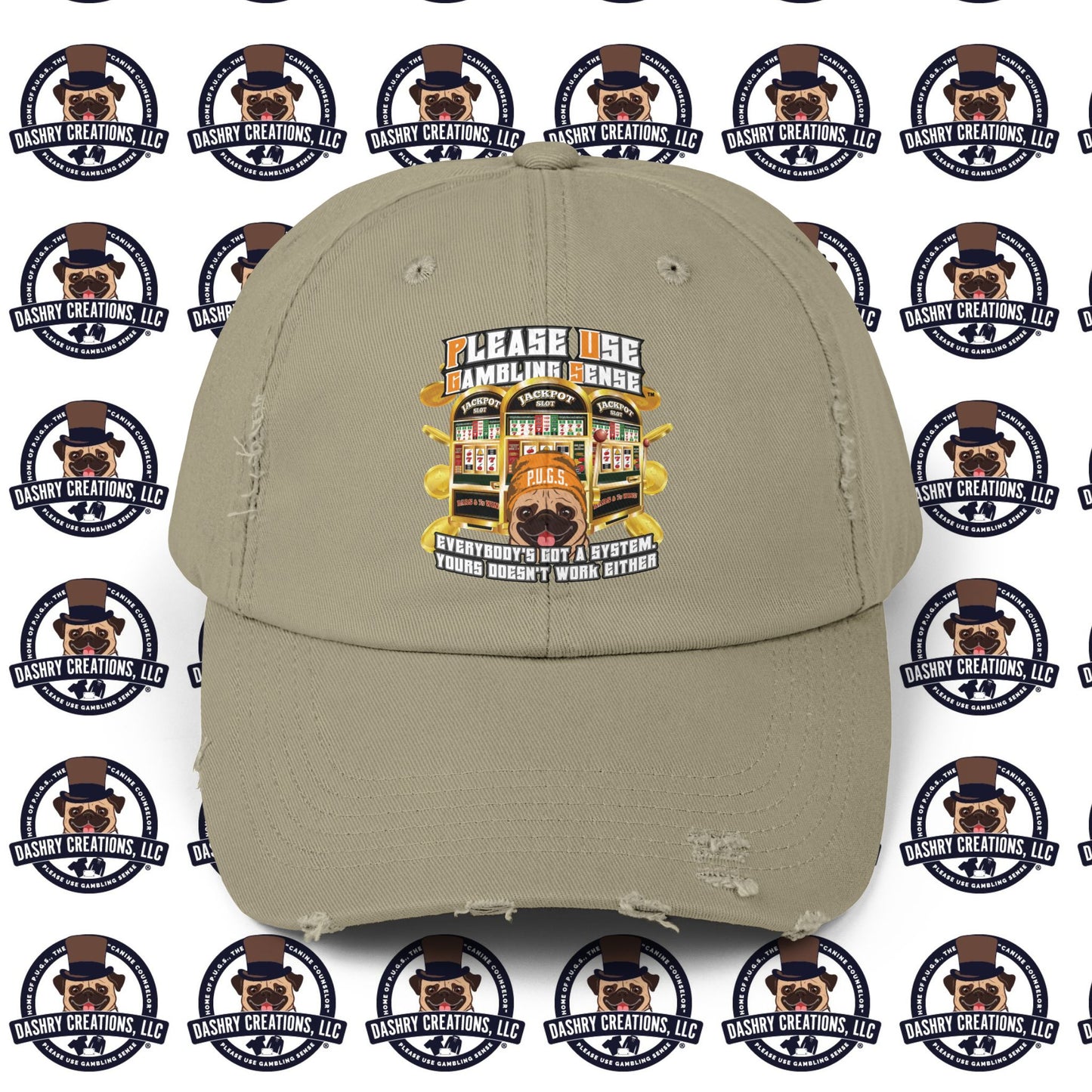 Slots “Everybody’s Got A System” Orange Wool Cap Unisex Distressed Cap