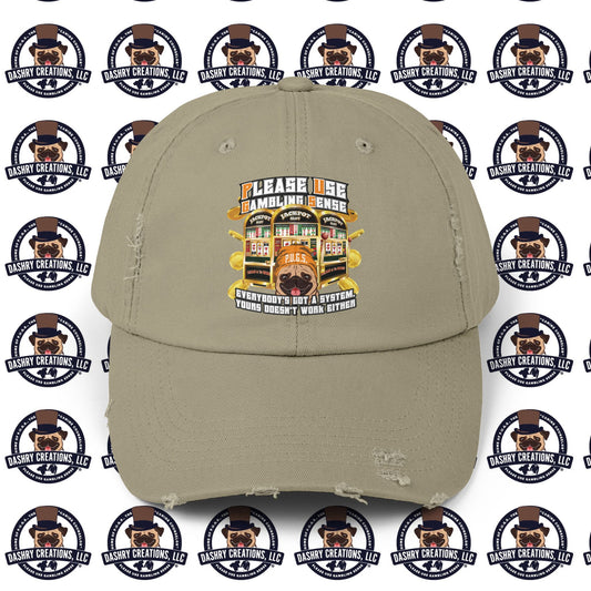 Slots “Everybody’s Got A System” Orange Wool Cap Unisex Distressed Cap