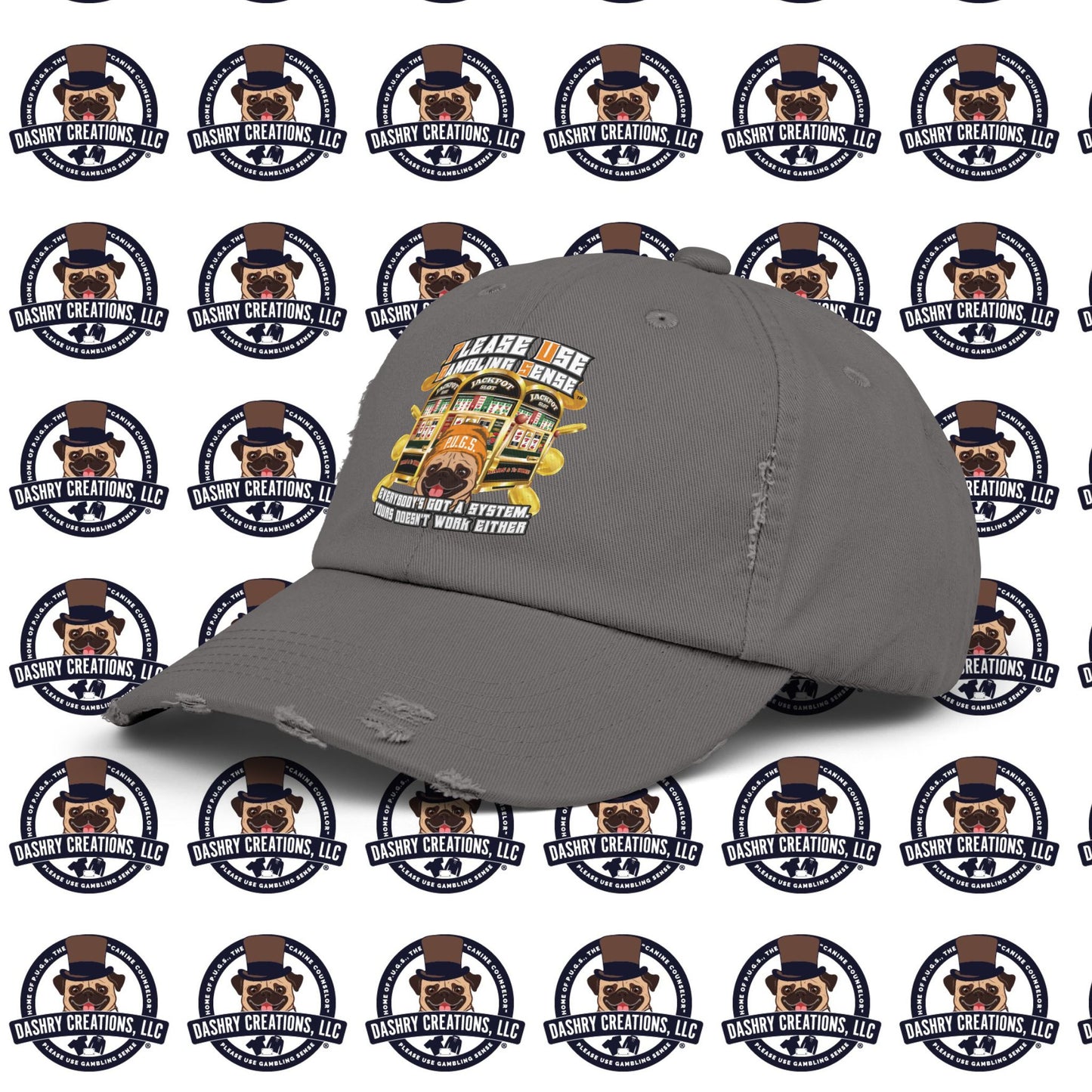 Slots “Everybody’s Got A System” Orange Wool Cap Unisex Distressed Cap