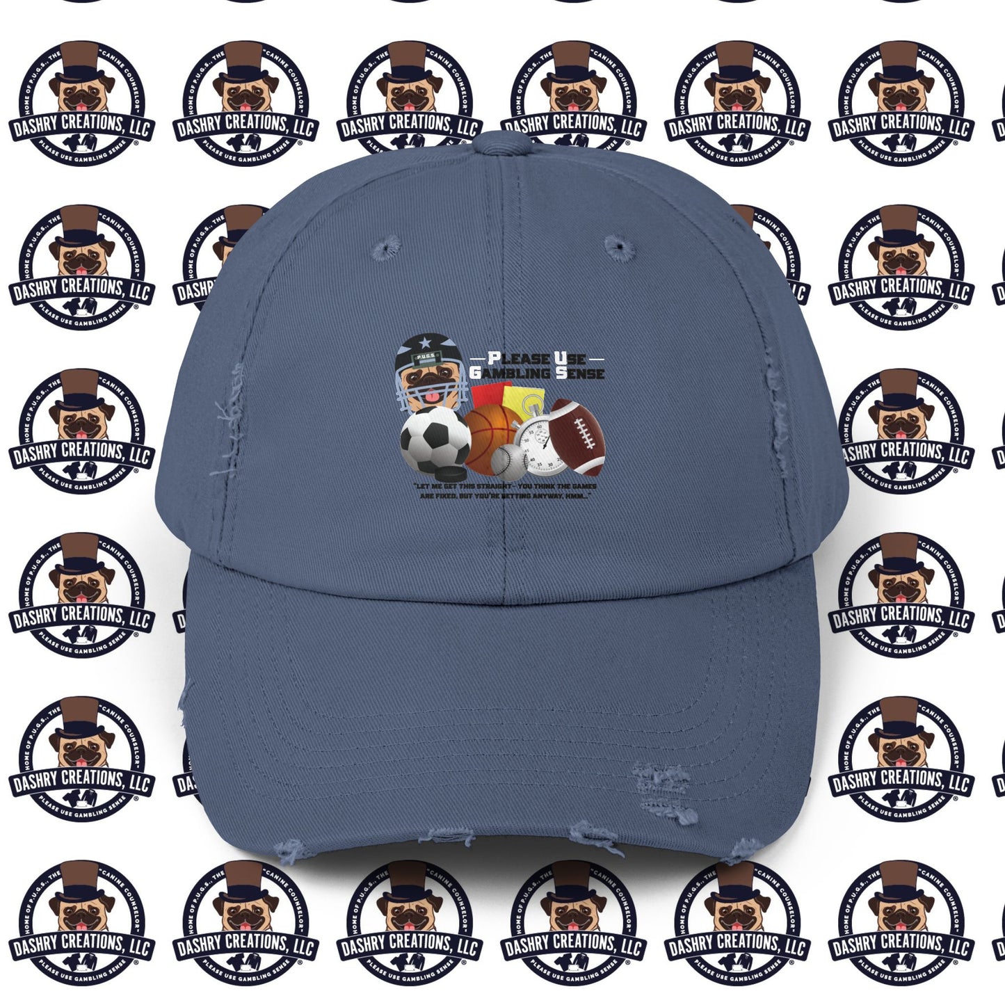 Sports Betting “Games Are Fixed” Helmet Unisex Distressed Cap