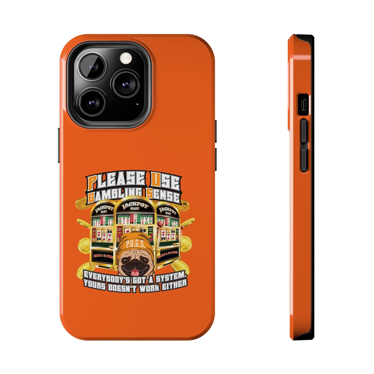 Slots “Everybody’s Got A System” Orange Wool Cap Tough Phone Cases
