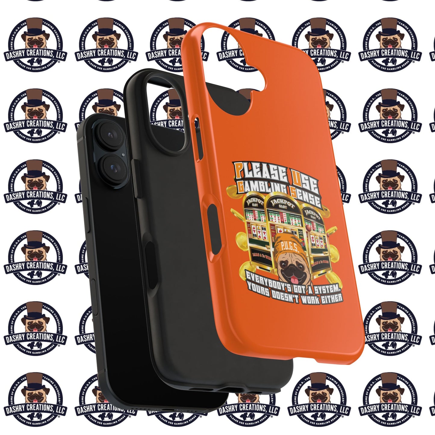 Slots “Everybody’s Got A System” Orange Wool Cap Tough Phone Cases