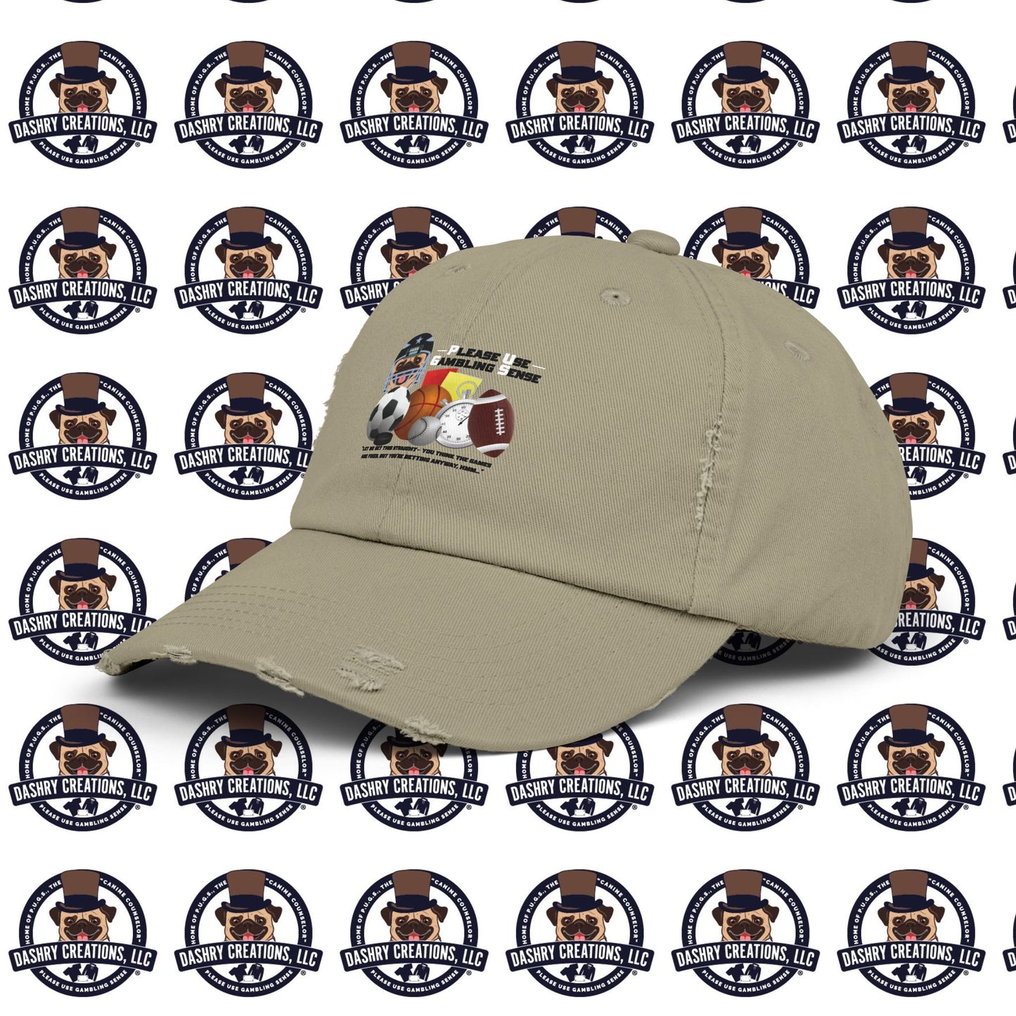 Sports Betting “Games Are Fixed” Helmet Unisex Distressed Cap