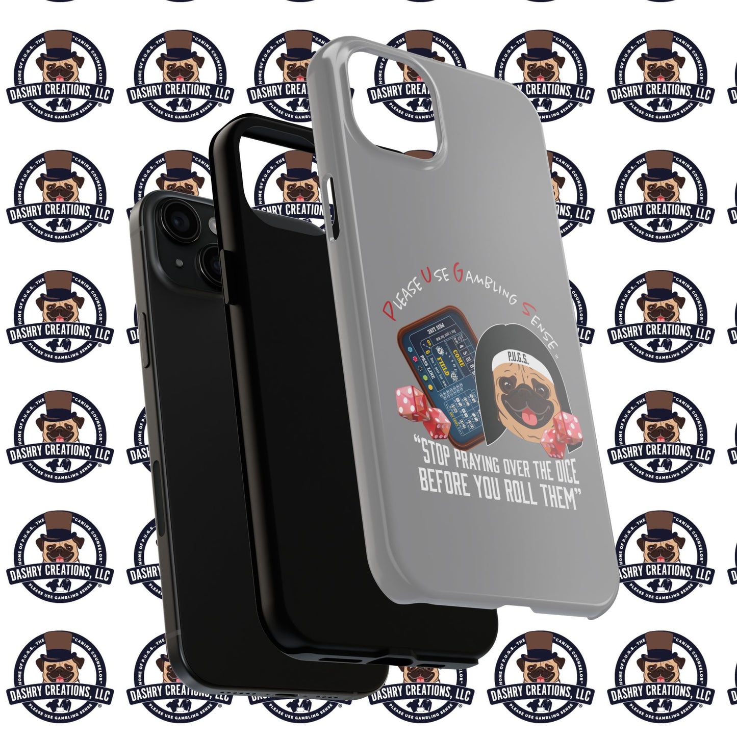 Craps “Praying Over Dice” Nun’s Veil Tough Phone Cases