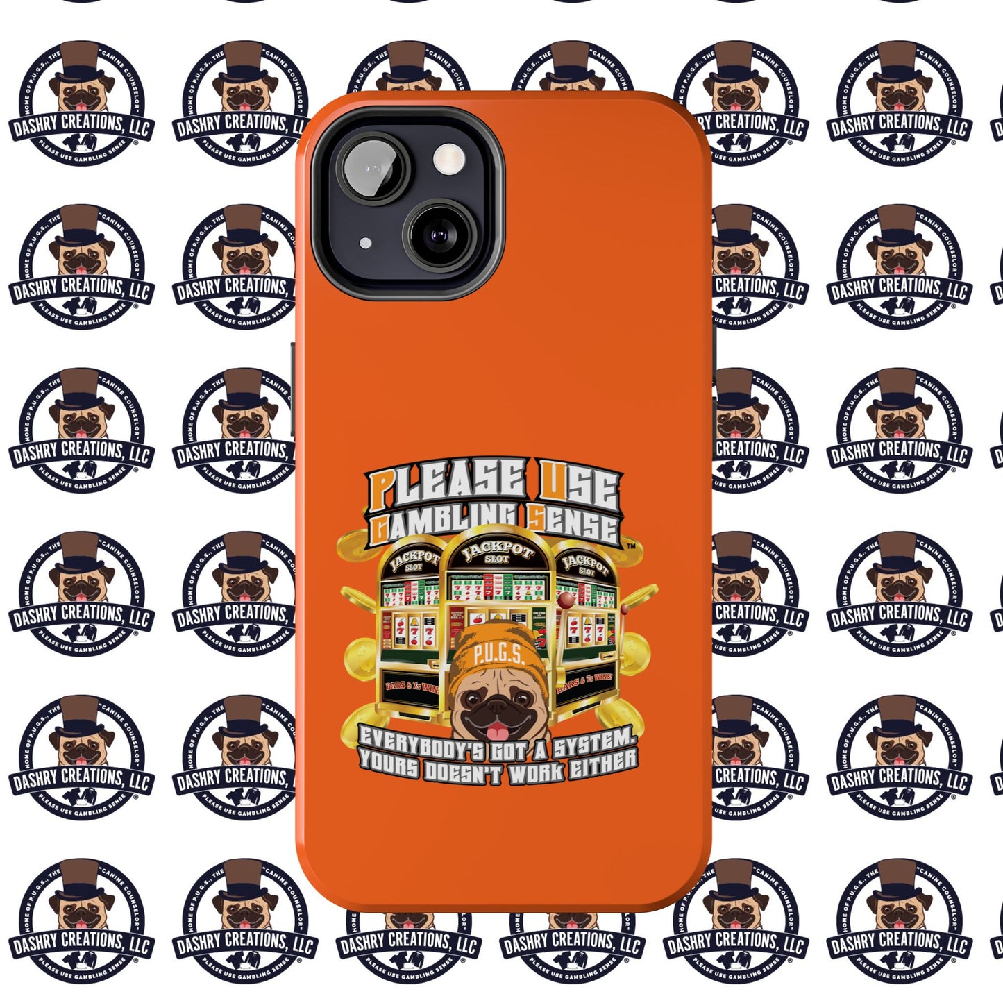 Slots “Everybody’s Got A System” Orange Wool Cap Tough Phone Cases