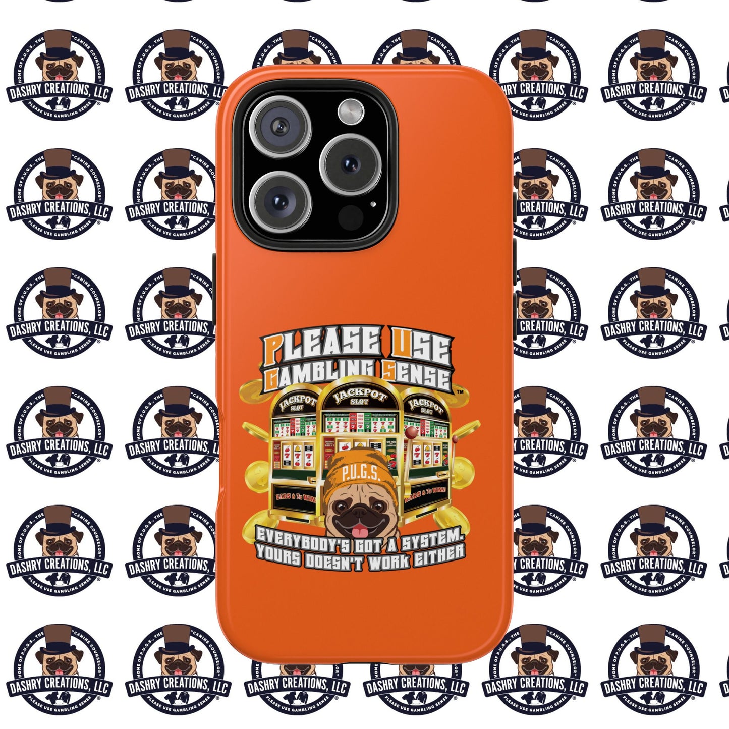 Slots “Everybody’s Got A System” Orange Wool Cap Tough Phone Cases