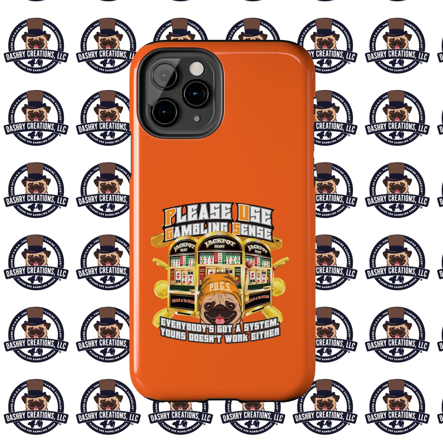 Slots “Everybody’s Got A System” Orange Wool Cap Tough Phone Cases