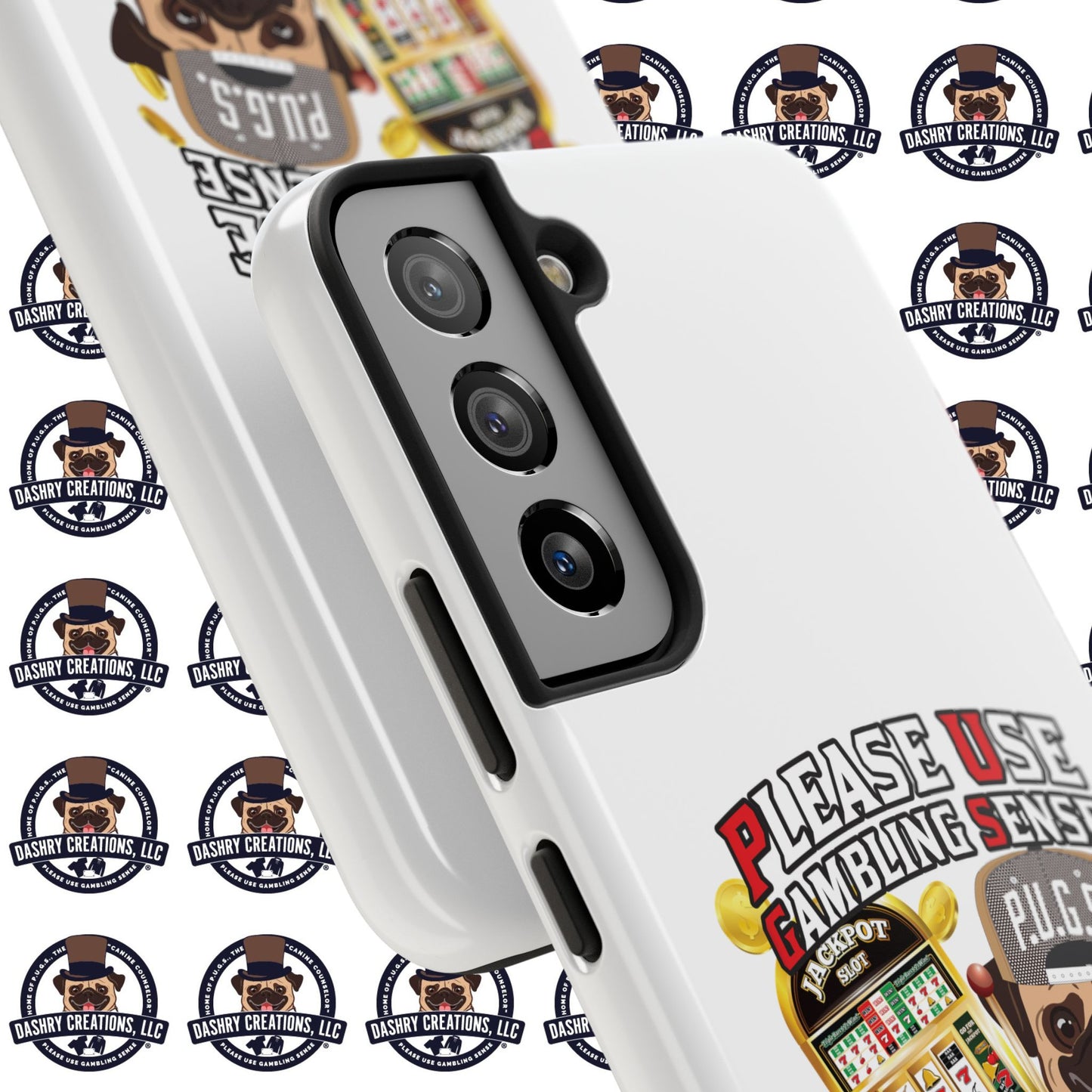 Slots “Everybody’s Got A System” Tan & White Backwards Baseball Cap Tough Phone Cases