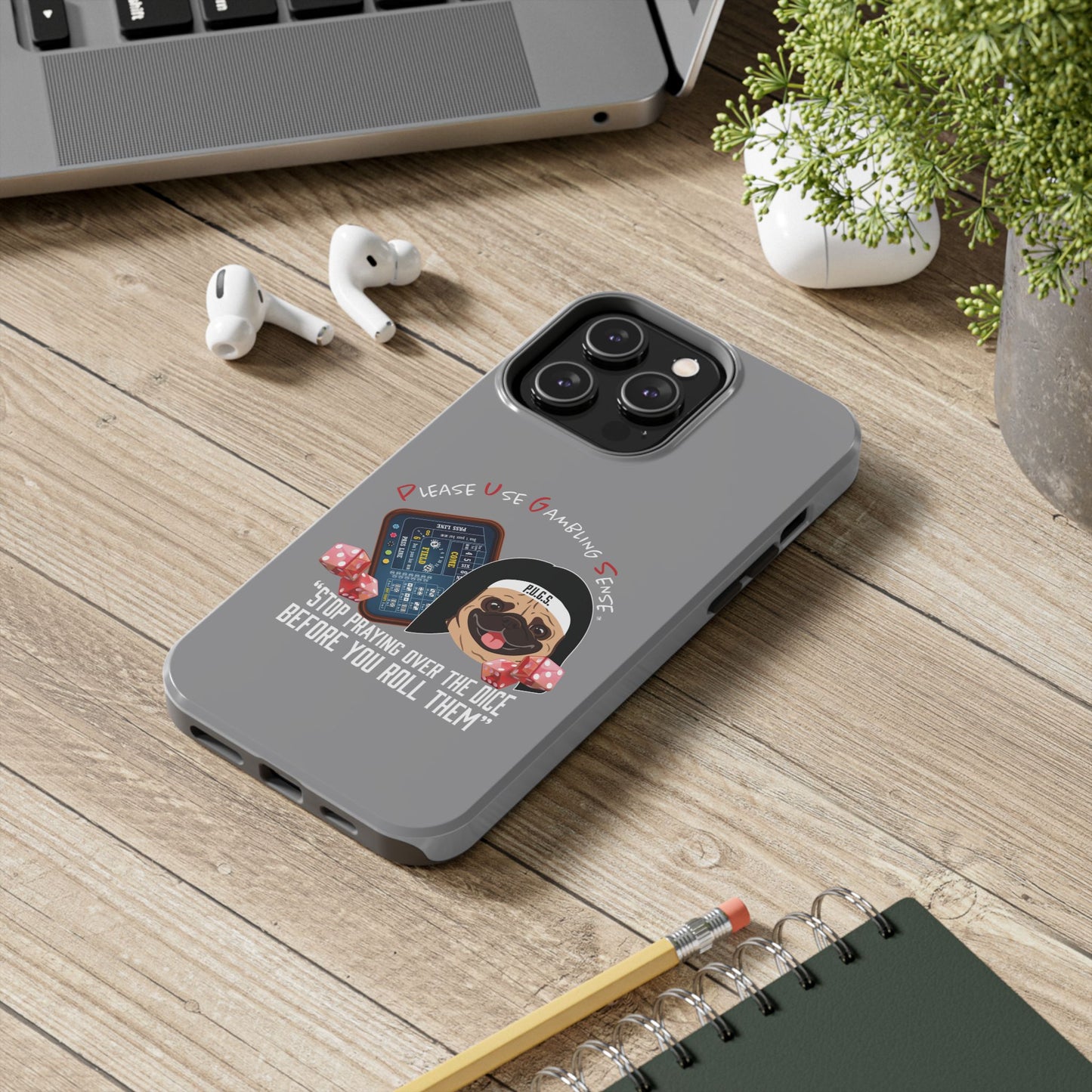 Craps “Praying Over Dice” Nun’s Veil Tough Phone Cases