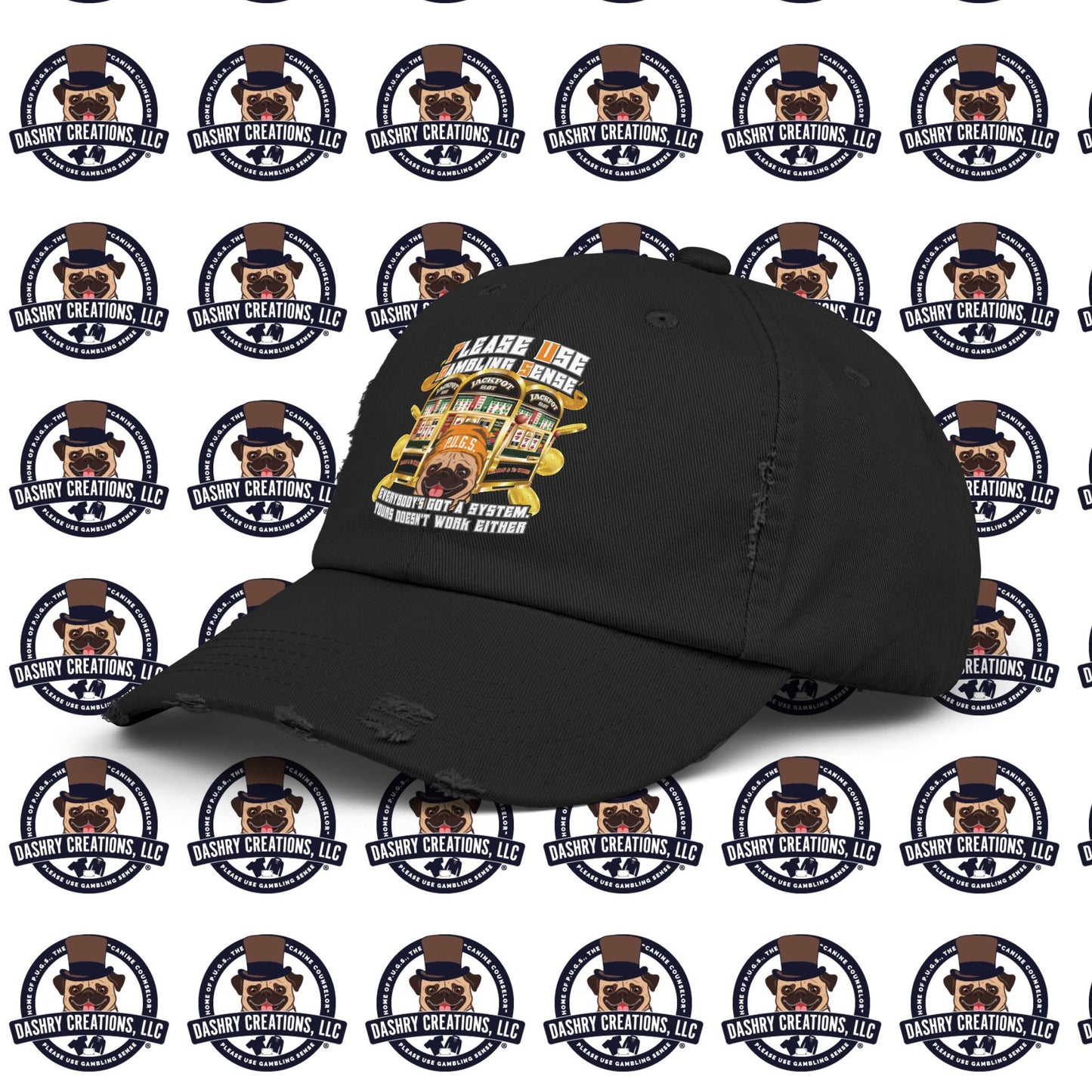 Slots “Everybody’s Got A System” Orange Wool Cap Unisex Distressed Cap