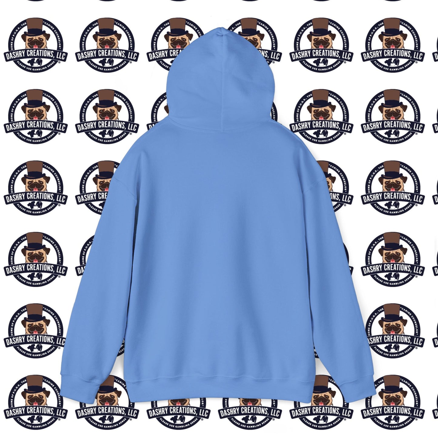 Slots “Everybody’s Got A System” Tan & White Backwards Baseball Cap Unisex Heavy Blend™ Hooded Sweatshirt