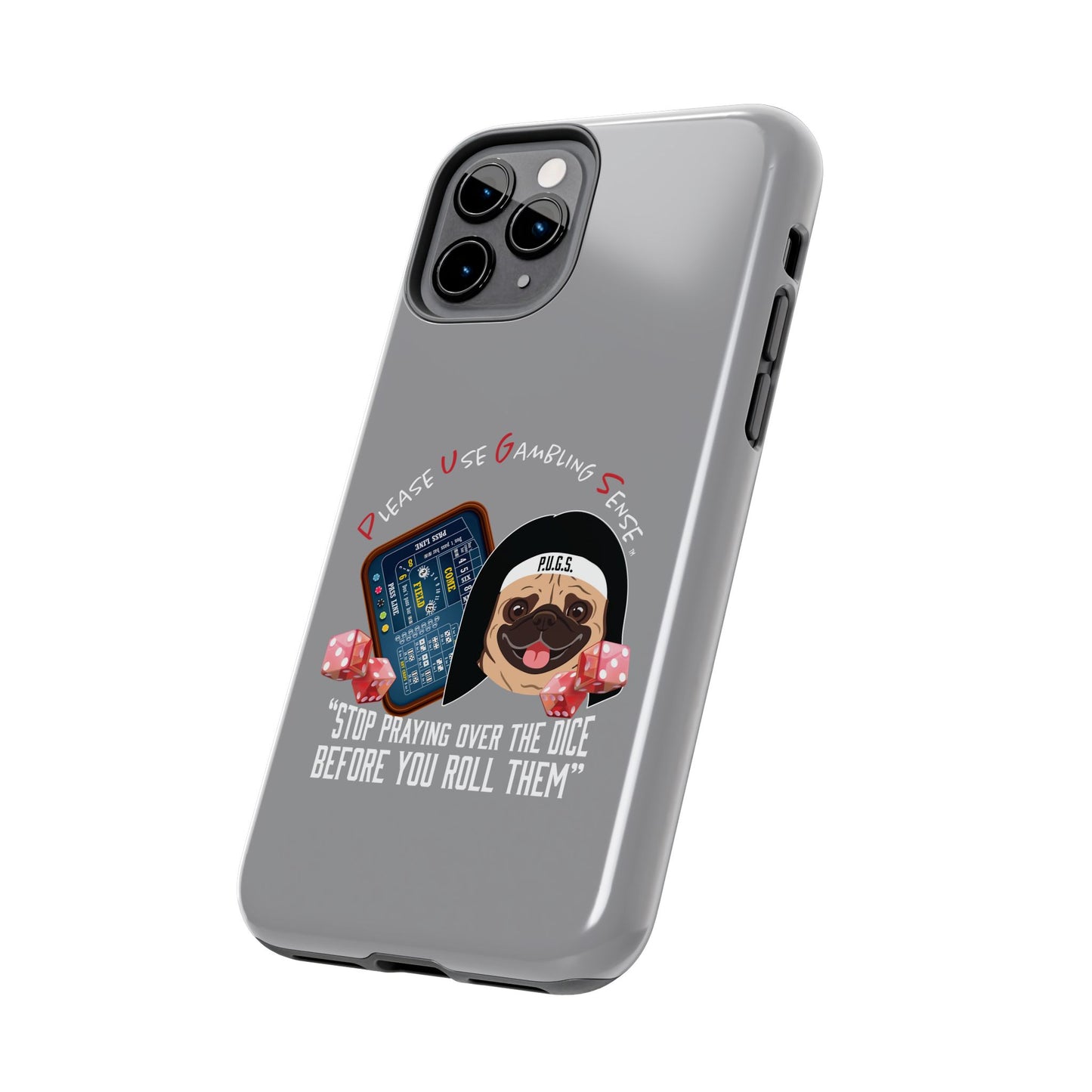 Craps “Praying Over Dice” Nun’s Veil Tough Phone Cases