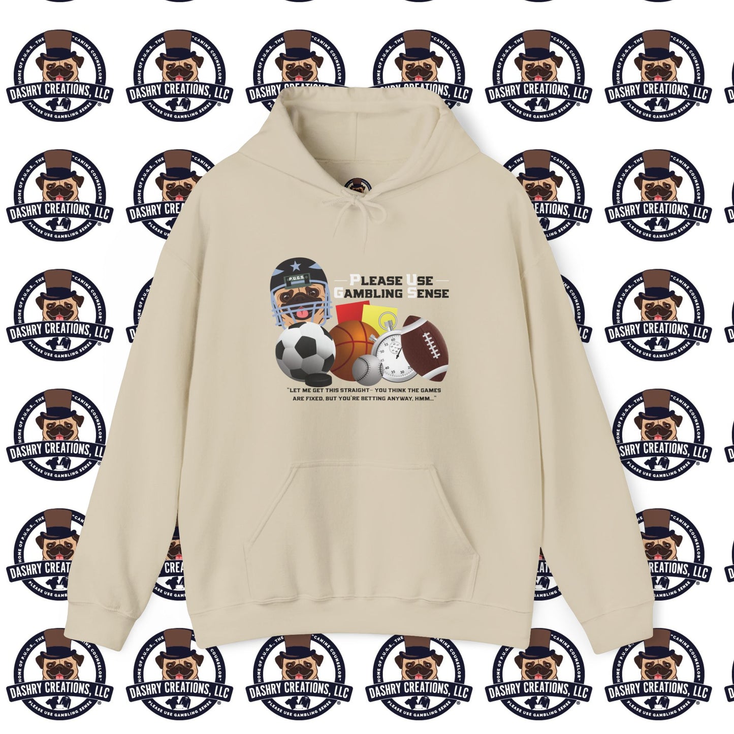 Sports Betting “Games Are Fixed” Helmet Unisex Heavy Blend™ Hooded Sweatshirt