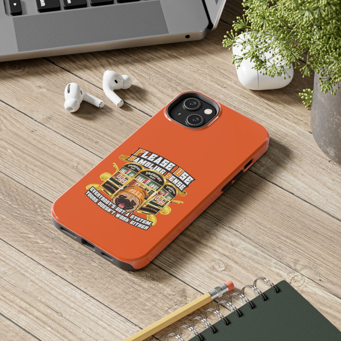 Slots “Everybody’s Got A System” Orange Wool Cap Tough Phone Cases