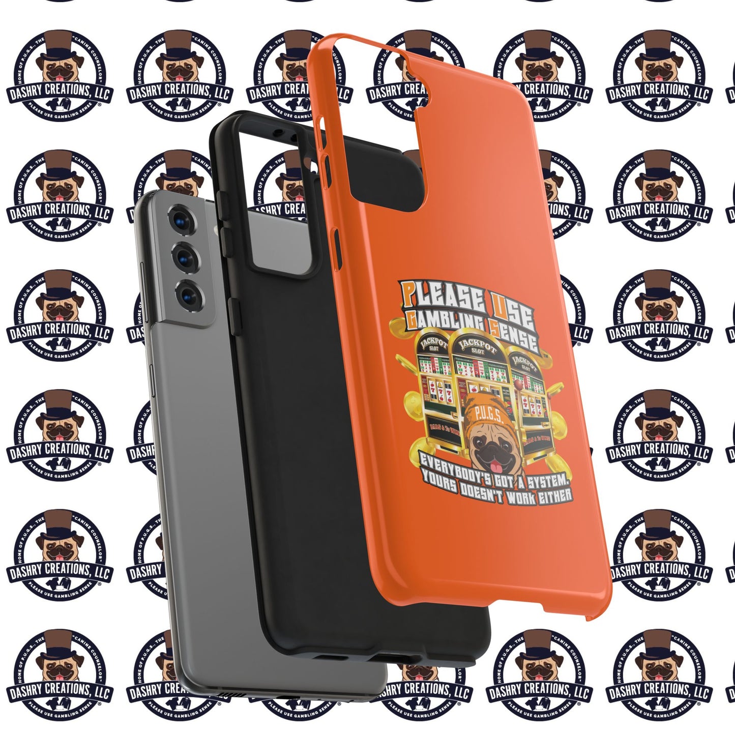 Slots “Everybody’s Got A System” Orange Wool Cap Tough Phone Cases