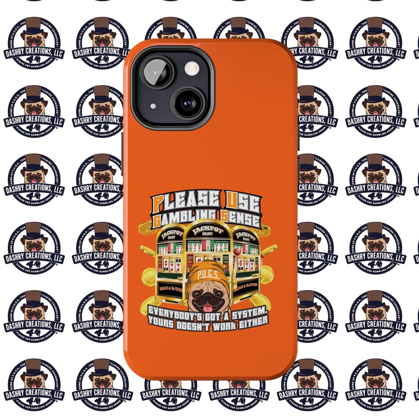 Slots “Everybody’s Got A System” Orange Wool Cap Tough Phone Cases