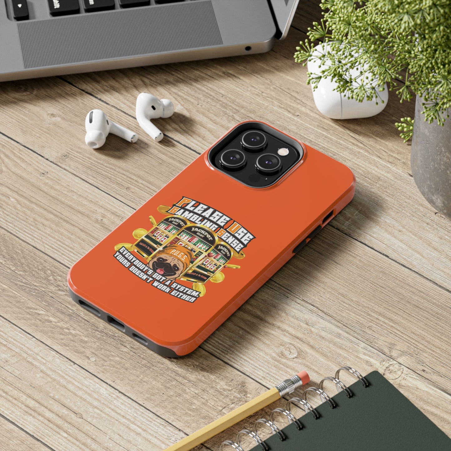 Slots “Everybody’s Got A System” Orange Wool Cap Tough Phone Cases