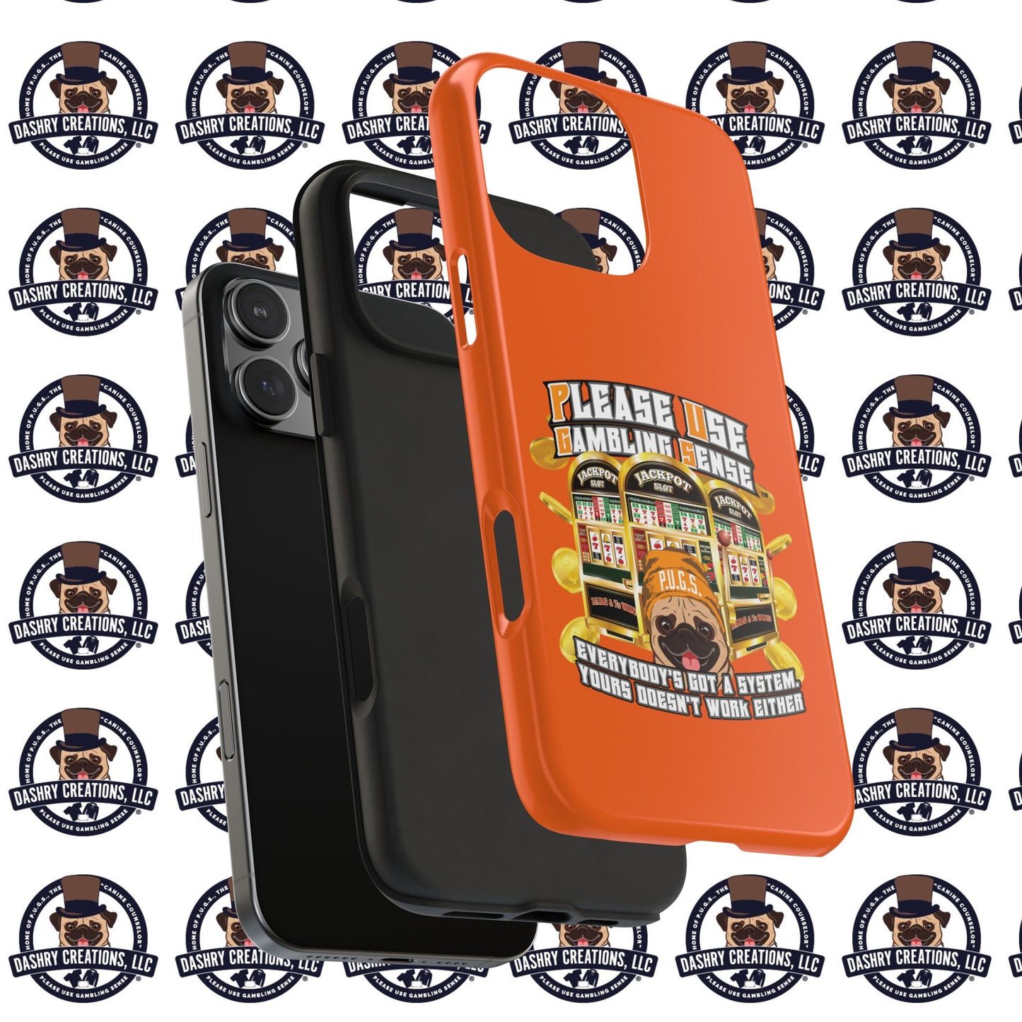 Slots “Everybody’s Got A System” Orange Wool Cap Tough Phone Cases