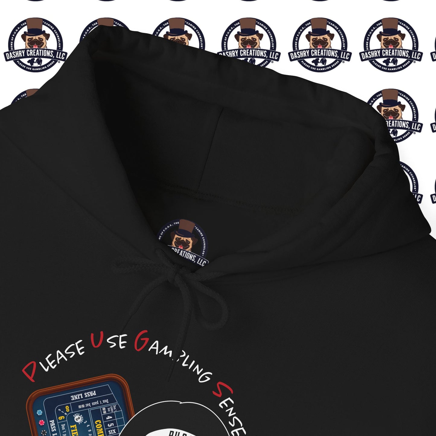Craps “Praying Over Dice” Nun’s Veil Unisex Heavy Blend™ Hooded Sweatshirt