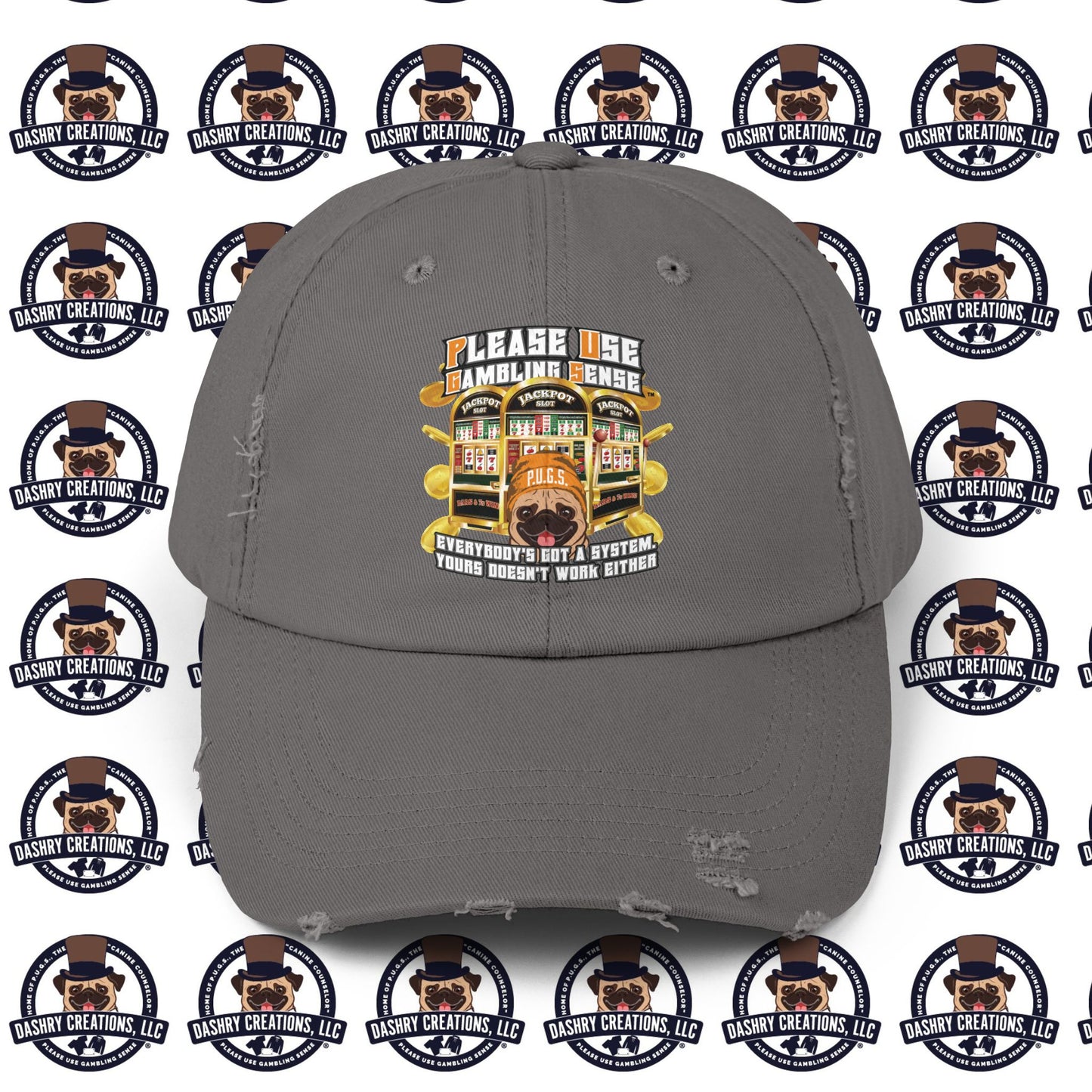 Slots “Everybody’s Got A System” Orange Wool Cap Unisex Distressed Cap