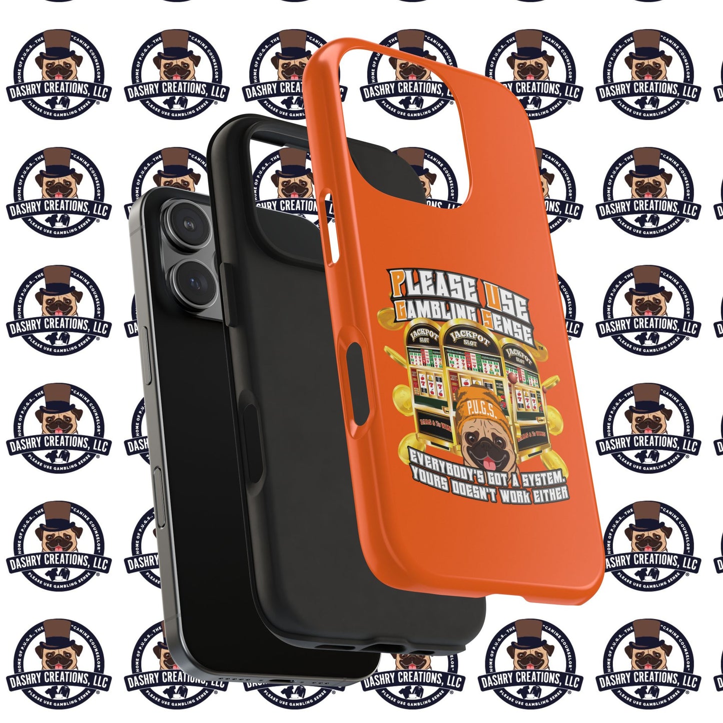 Slots “Everybody’s Got A System” Orange Wool Cap Tough Phone Cases