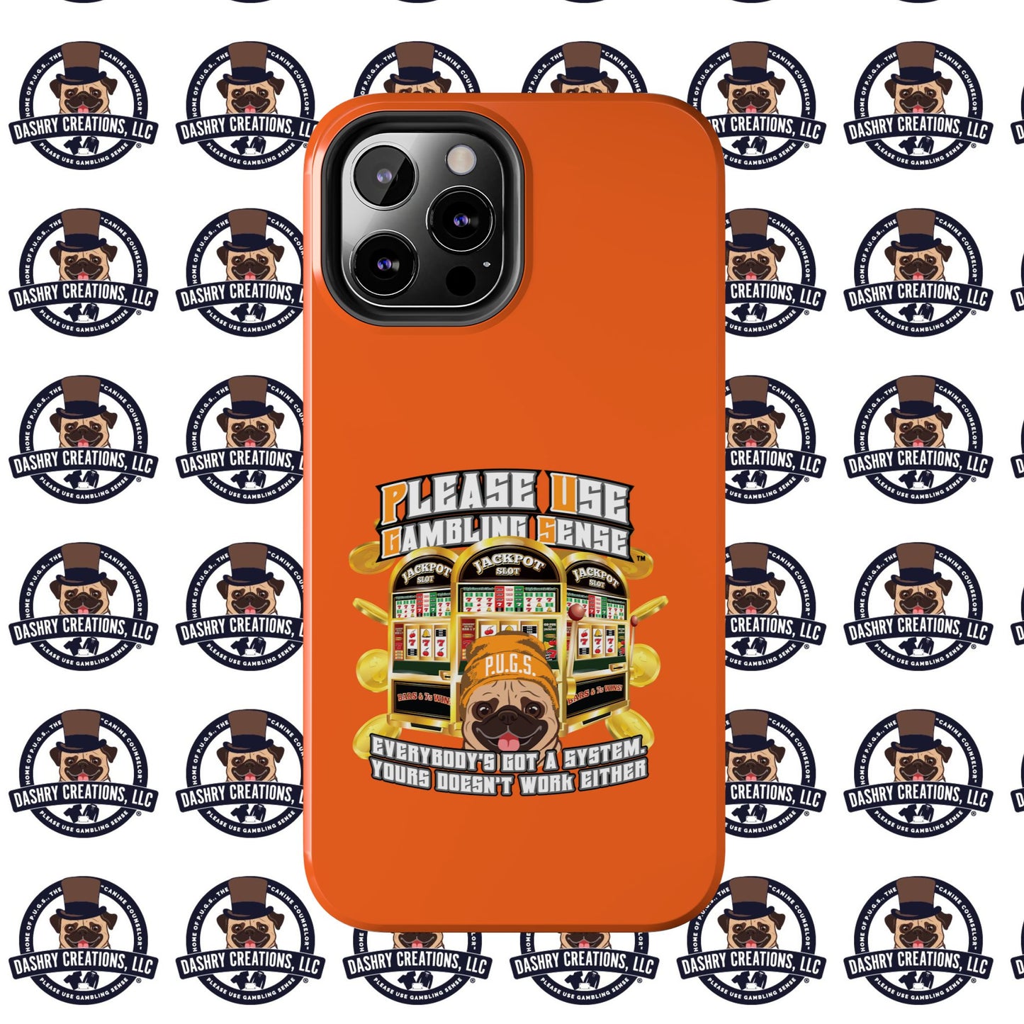 Slots “Everybody’s Got A System” Orange Wool Cap Tough Phone Cases