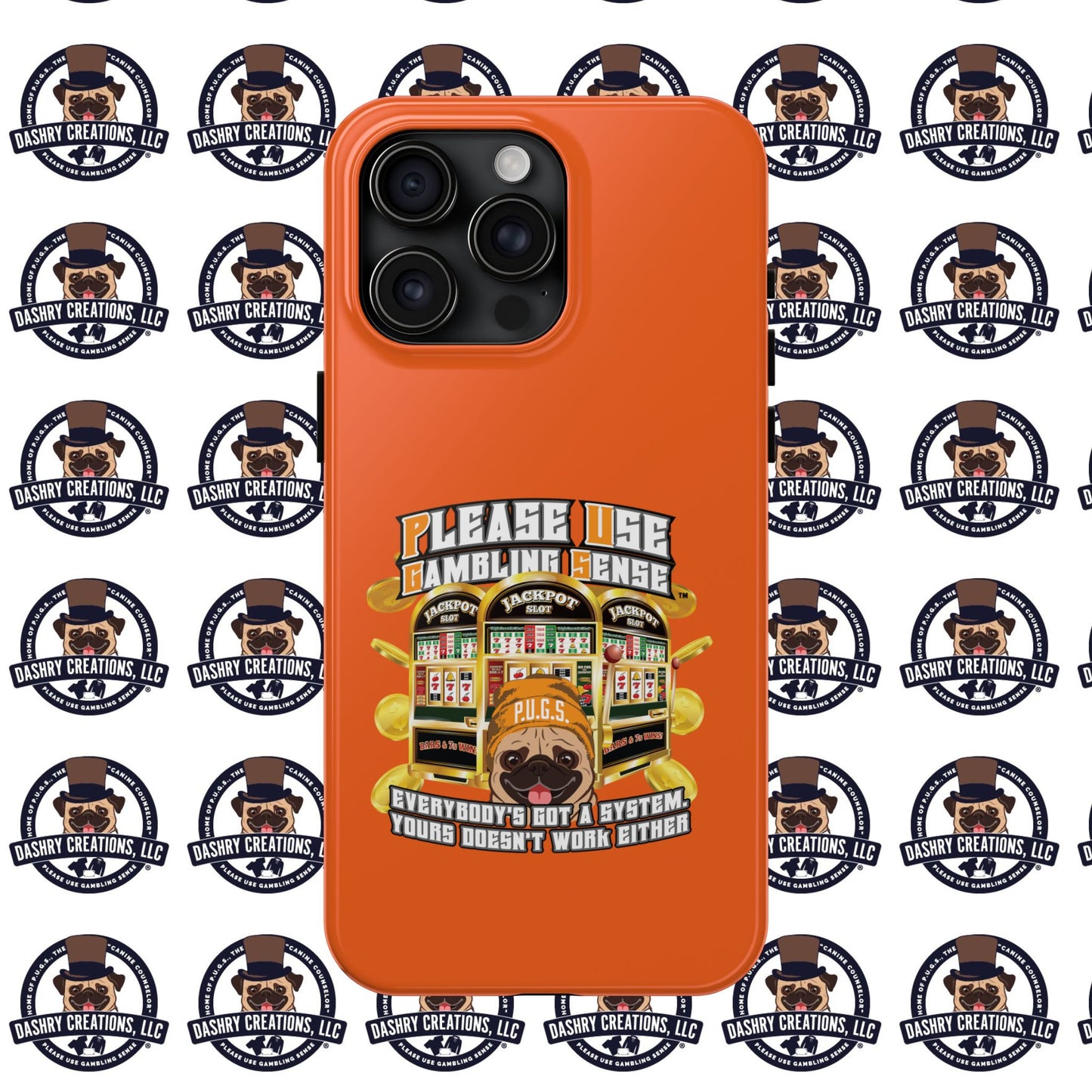 Slots “Everybody’s Got A System” Orange Wool Cap Tough Phone Cases