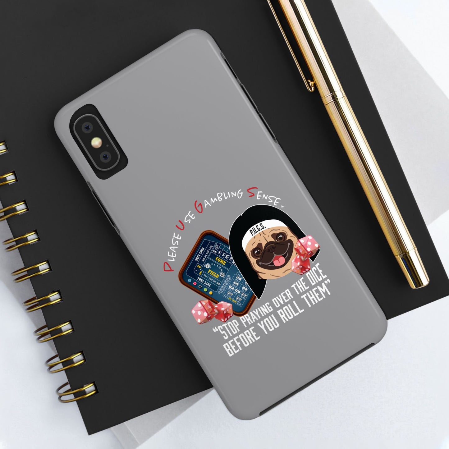 Craps “Praying Over Dice” Nun’s Veil Tough Phone Cases