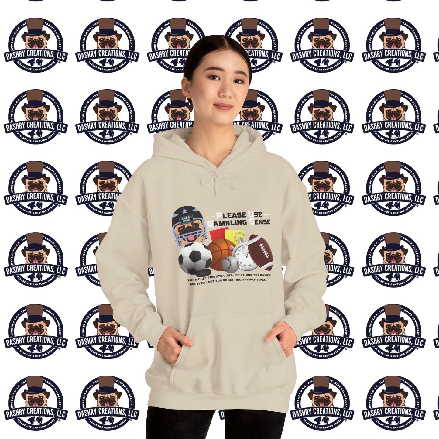 Sports Betting “Games Are Fixed” Helmet Unisex Heavy Blend™ Hooded Sweatshirt