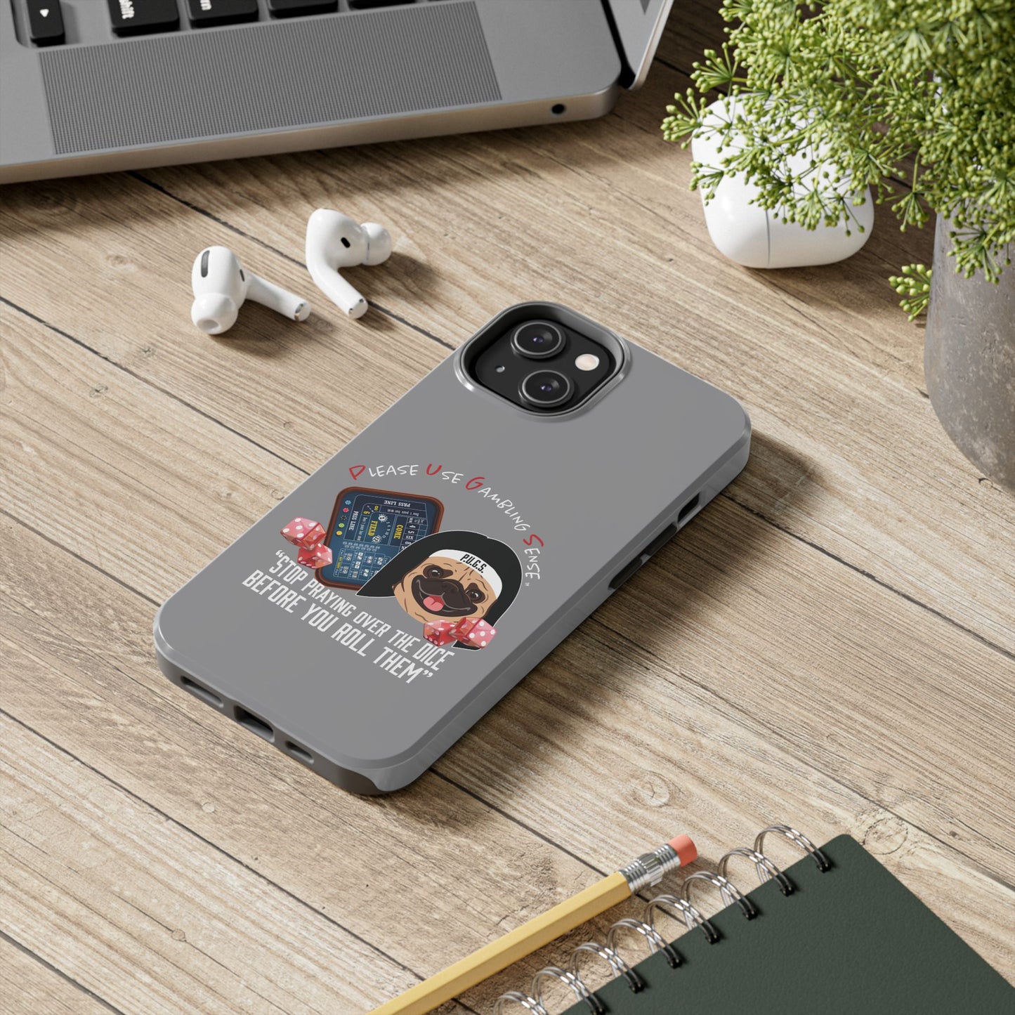 Craps “Praying Over Dice” Nun’s Veil Tough Phone Cases