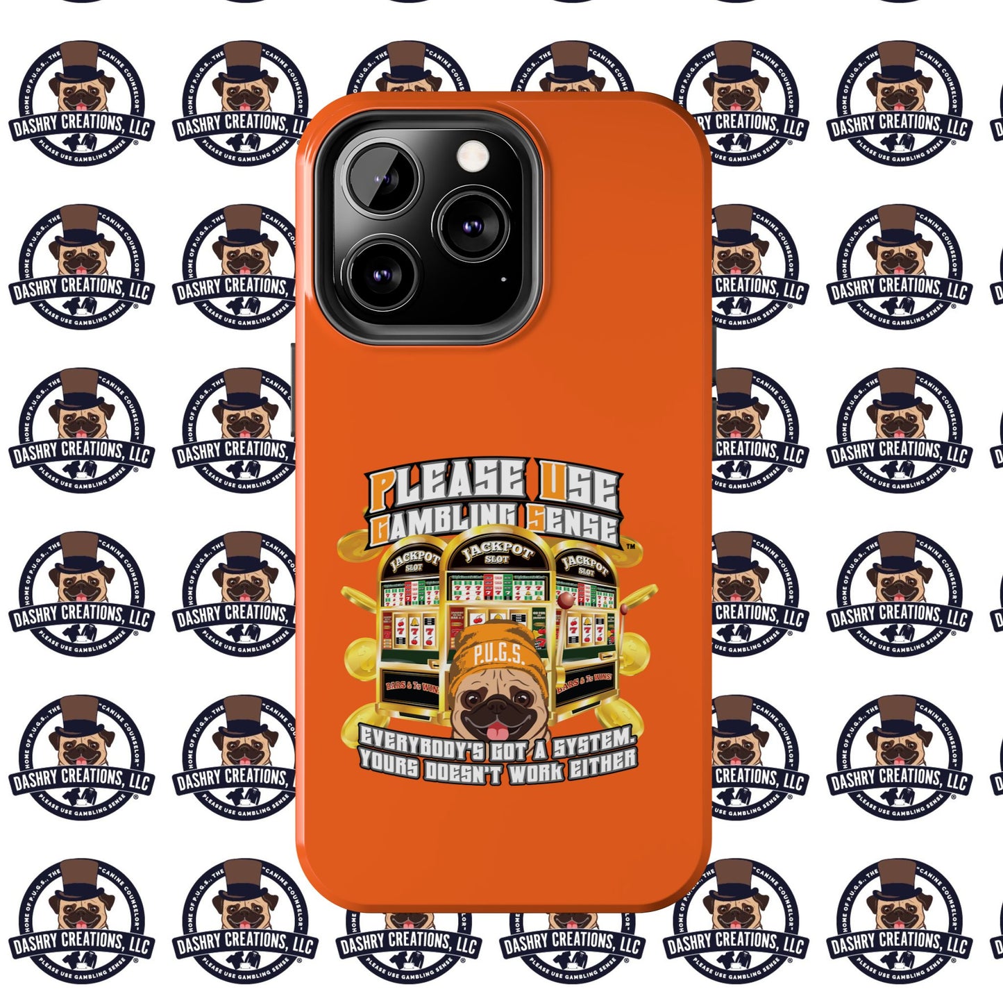 Slots “Everybody’s Got A System” Orange Wool Cap Tough Phone Cases