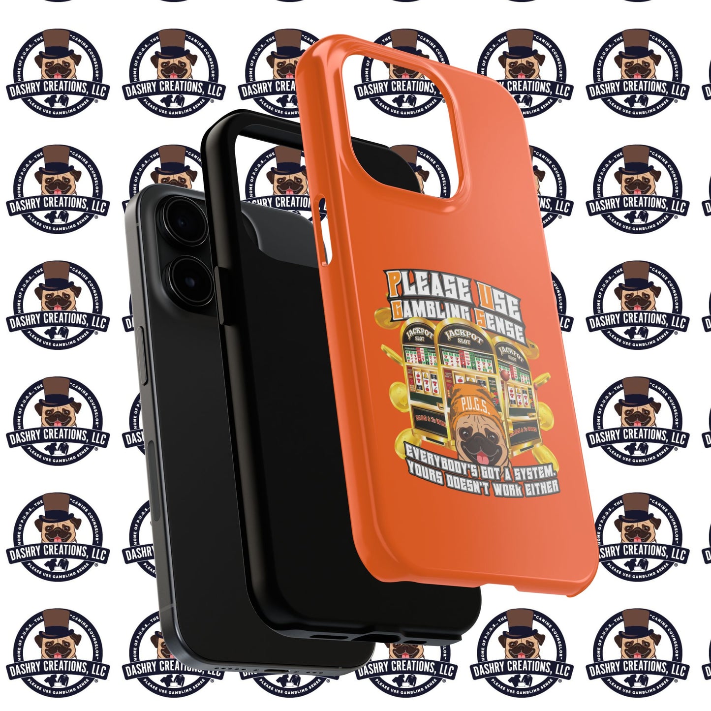 Slots “Everybody’s Got A System” Orange Wool Cap Tough Phone Cases