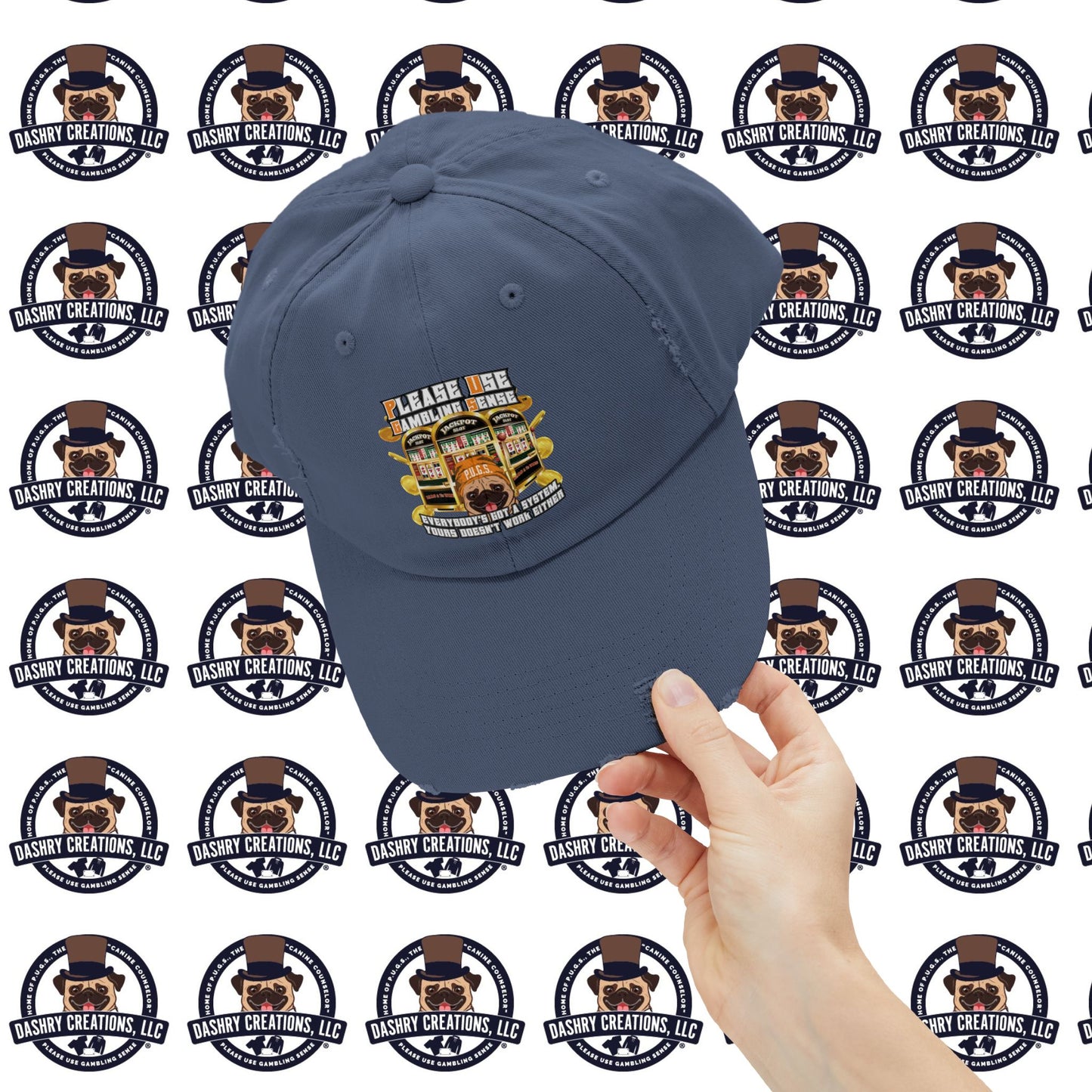 Slots “Everybody’s Got A System” Orange Wool Cap Unisex Distressed Cap